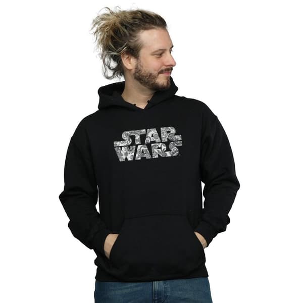Star Wars Mens Ornamental Logo Hoodie