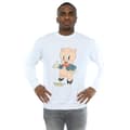 Miniatyrbild 2 av 3: Looney Tunes Mens Porky Pig Distressed Sweatshirt