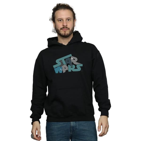 Star Wars Mens Death Star Jumble Logo Hoodie