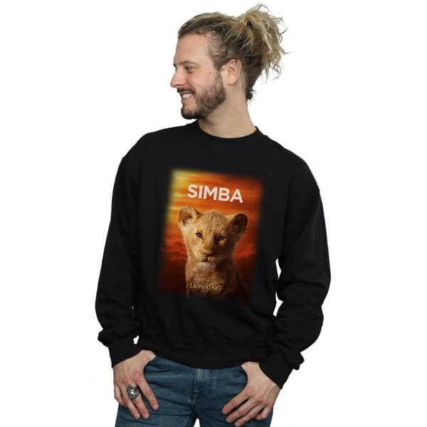 Disney Mens The Lion King Movie Baby Simba Poster Sweatshirt