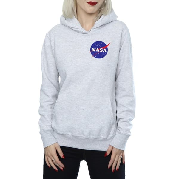 NASA Classic Insignia - huvtröja med bröstlogga för kvinnor/damer