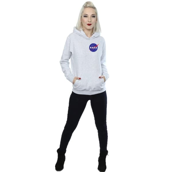 NASA Classic Insignia - huvtröja med bröstlogga för kvinnor/damer