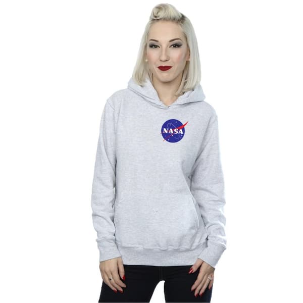 NASA Classic Insignia - huvtröja med bröstlogga för kvinnor/damer