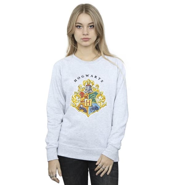 Harry Potter Womens/Ladies Hogwarts School Emblem Sweatshirt