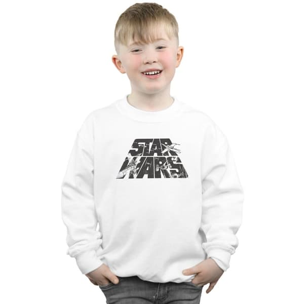 Star Wars Pojkar Logo Space Sketch Sweatshirt