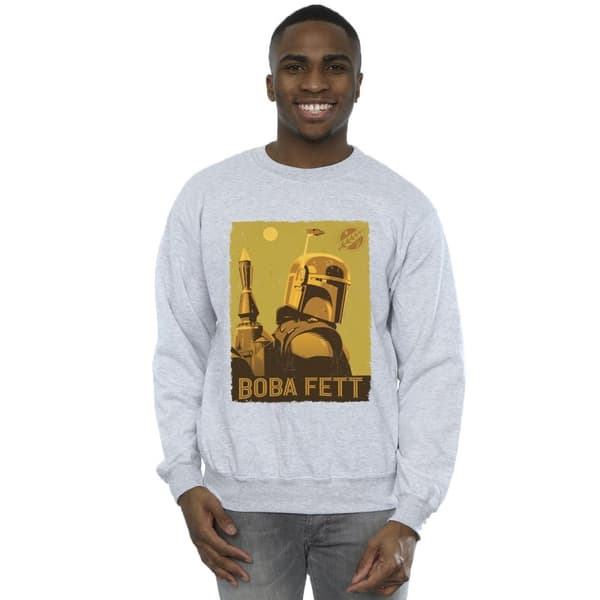 Star Wars Mens The Book Of Boba Fett Planetary Stare Sweatshirt