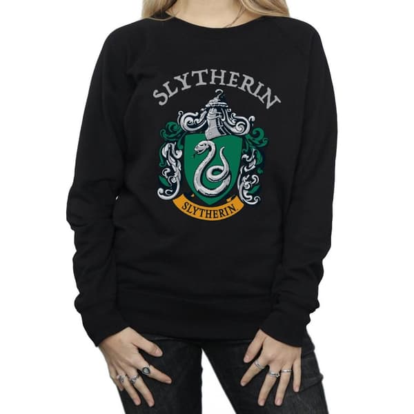 Harry Potter Womens/Ladies Slytherin Crest Sweatshirt