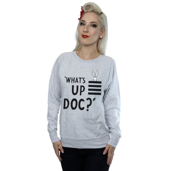 Looney Tunes Womens/Ladies Bugs Bunny What´s Up Doc Stripes Sweatshirt