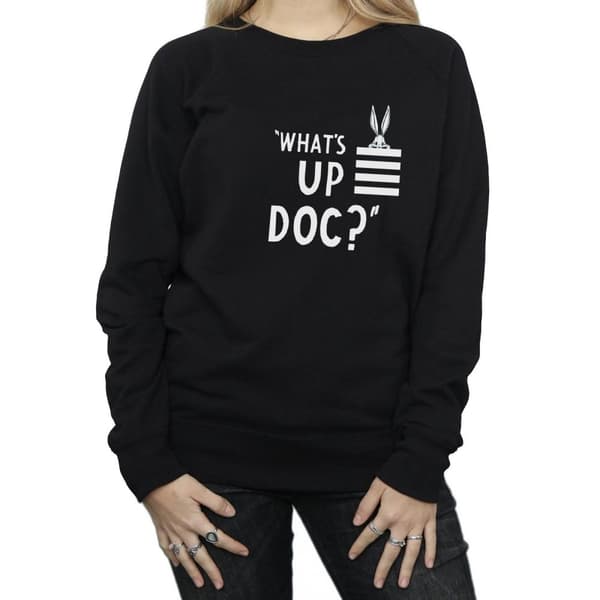 Looney Tunes Womens/Ladies Bugs Bunny What´s Up Doc Stripes Sweatshirt