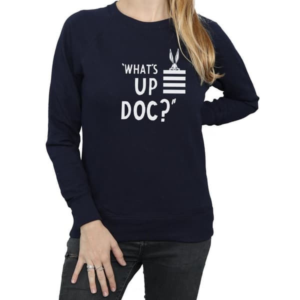 Looney Tunes Dam/Tjej Bugs Bunny What´s Up Doc Stripes Sweatshirt