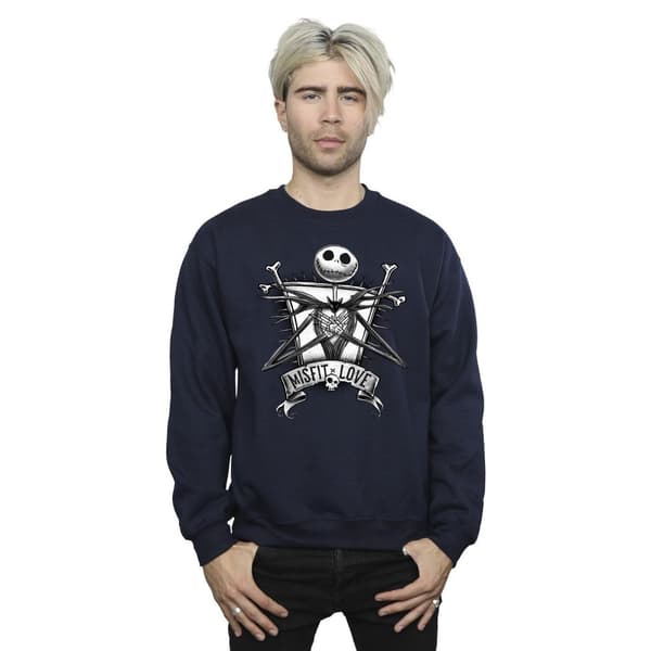 Disney Mens The Nightmare Before Christmas Misfits Love Sweatshirt