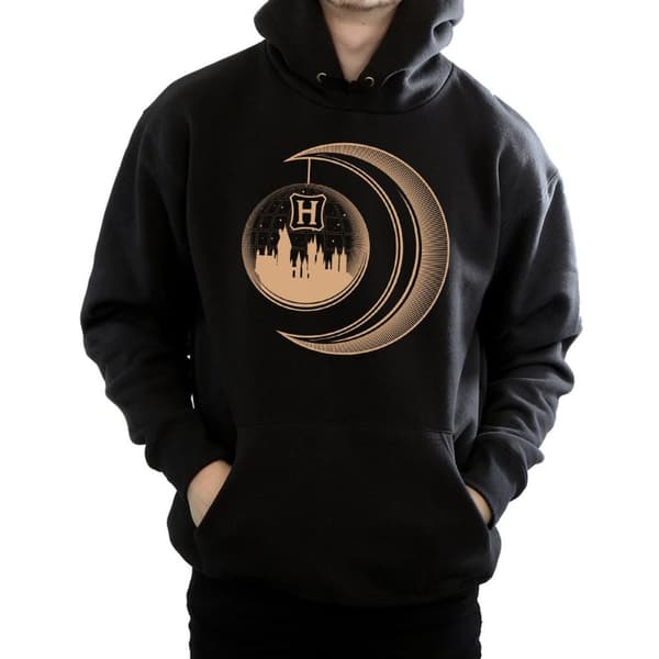 Harry Potter Mens Hogwarts Moon Hoodie