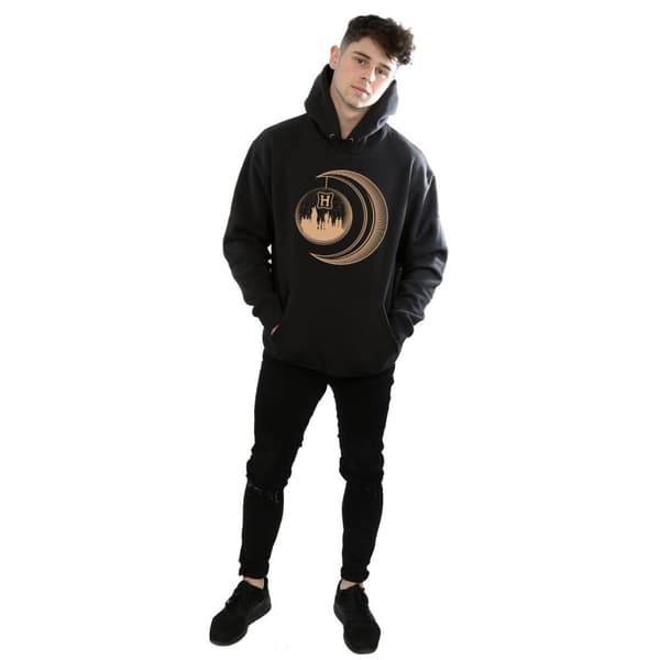 Harry Potter Mens Hogwarts Moon Hoodie