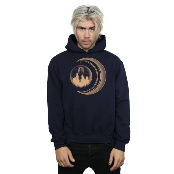 Harry Potter Mens Hogwarts Moon Hoodie