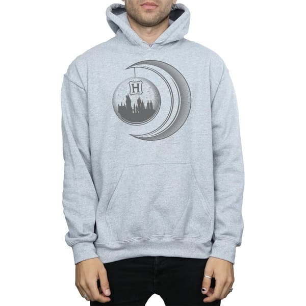 Harry Potter Mens Hogwarts Moon Hoodie