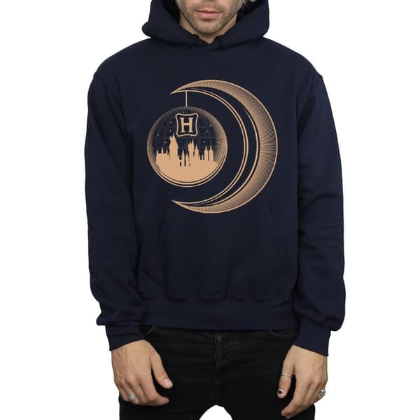 Harry Potter Mens Hogwarts Moon Hoodie