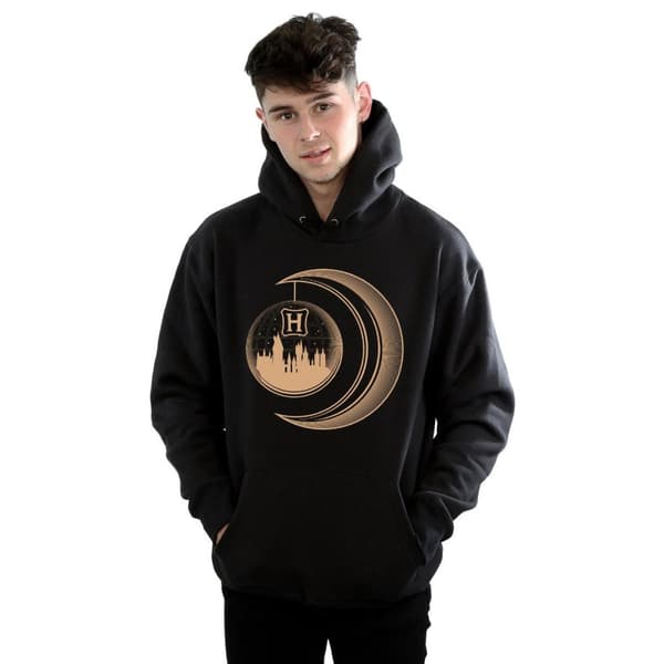 Harry Potter Mens Hogwarts Moon Hoodie