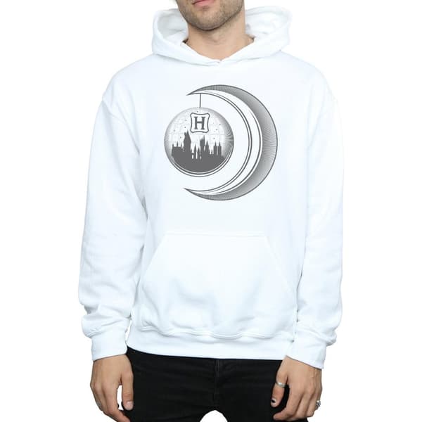 Harry Potter Mens Hogwarts Moon Hoodie