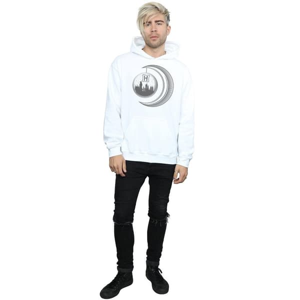 Harry Potter Mens Hogwarts Moon Hoodie