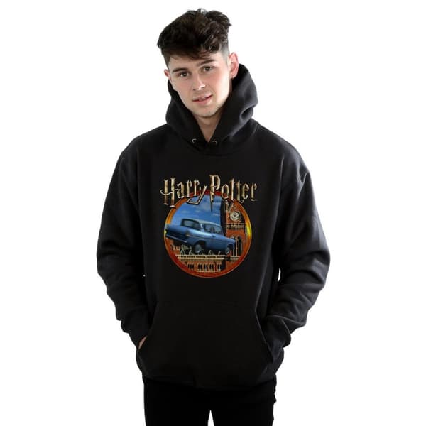 Harry Potter Mens Flying Car Hoodie