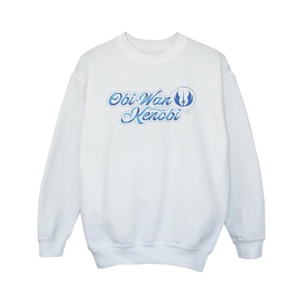 Star Wars Boys Obi-Wan Kenobi Ribbon Font Sweatshirt