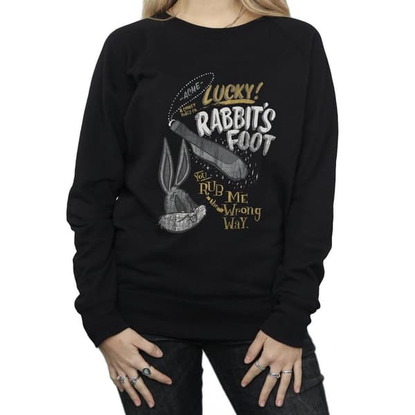 Looney Tunes Dam/Tjej Bugs Bunny Rub Me The Wrong Way Sweatshirt