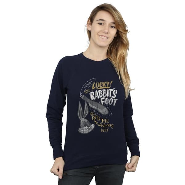 Looney Tunes Dam/Tjej Bugs Bunny Rub Me The Wrong Way Sweatshirt