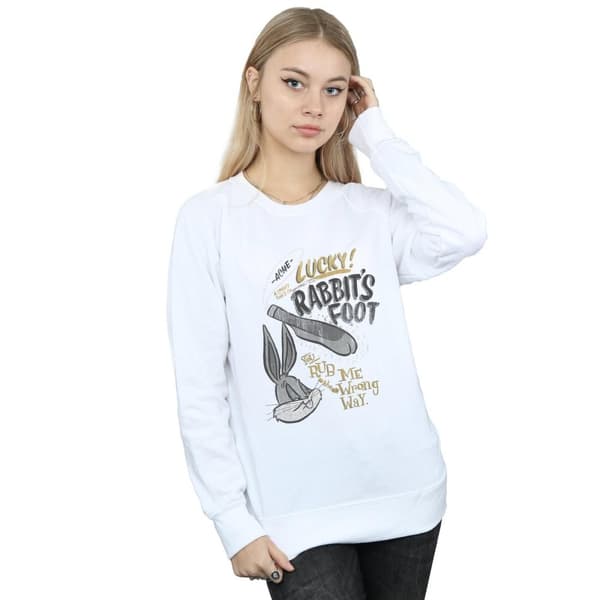 Looney Tunes Dam/Tjej Bugs Bunny Rub Me The Wrong Way Sweatshirt