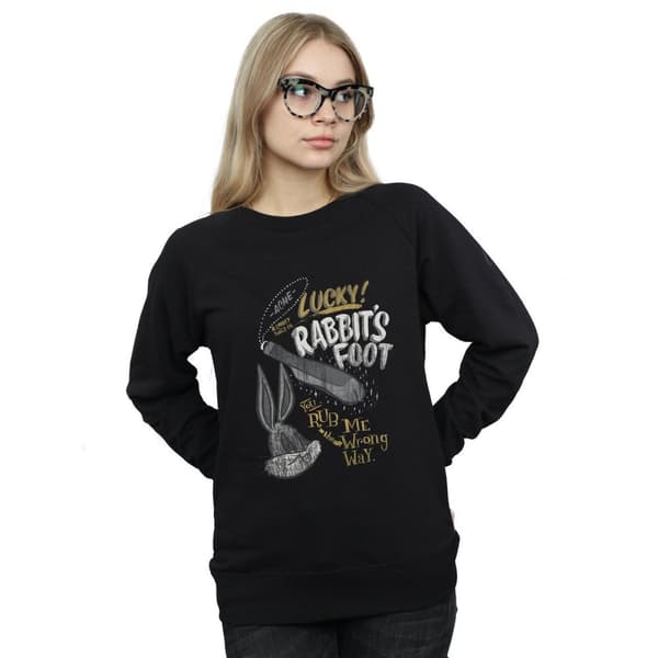 Looney Tunes Dam/Tjej Bugs Bunny Rub Me The Wrong Way Sweatshirt