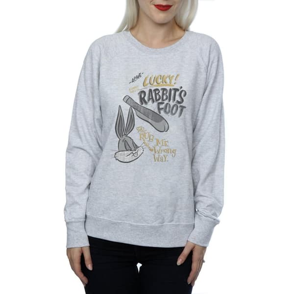 Looney Tunes Dam/Tjej Bugs Bunny Rub Me The Wrong Way Sweatshirt