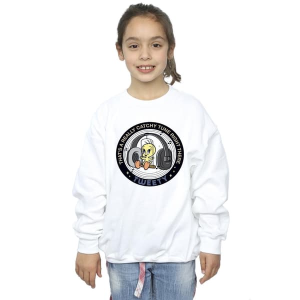 Looney Tunes Girls Tweety Catchy Tune Sweatshirt