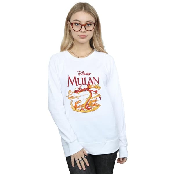 Disney Dam/Tjej Mulan Mushu Dragon Fire Sweatshirt
