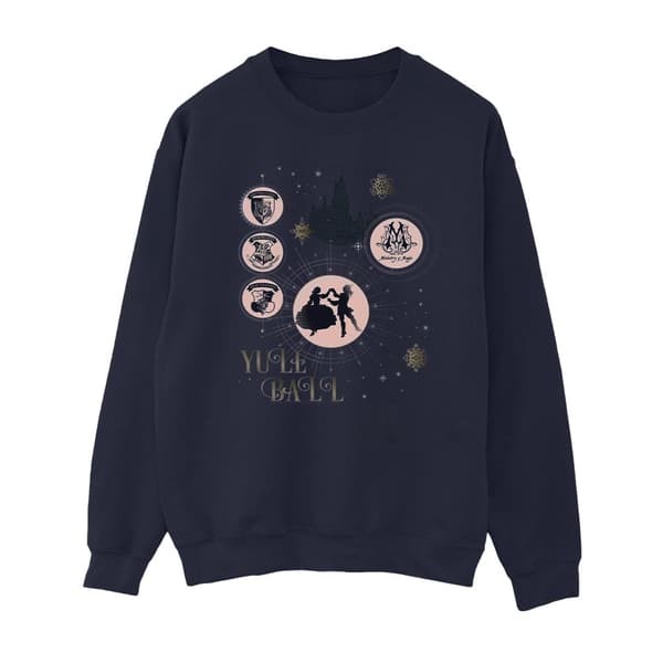 Harry Potter Mens Yule Ball Sweatshirt Navy Blue S