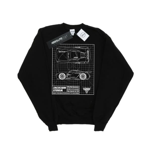 Disney Girls Cars Jackson Storm Blueprint Sweatshirt