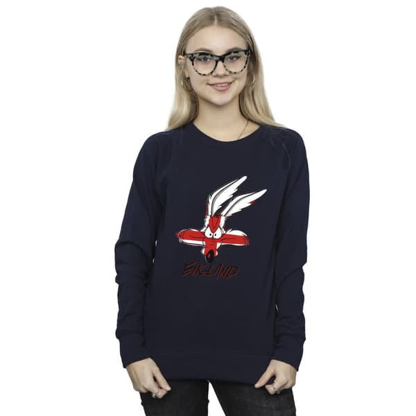 Looney Tunes Womens/Ladies Coyote England Face Sweatshirt