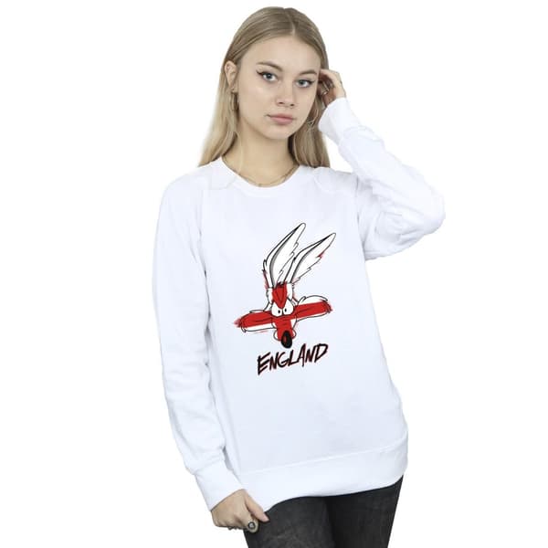 Looney Tunes Womens/Ladies Coyote England Face Sweatshirt