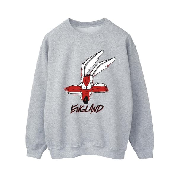 Looney Tunes Womens/Ladies Coyote England Face Sweatshirt