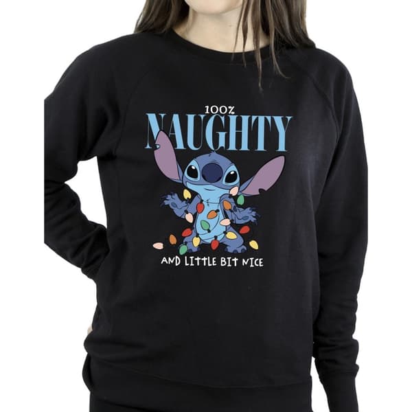 Disney Dam/Tjej Lilo & Stitch Naughty & Nice Sweatshirt