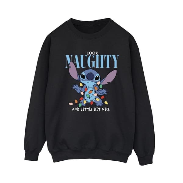 Disney Dam/Tjej Lilo & Stitch Naughty & Nice Sweatshirt
