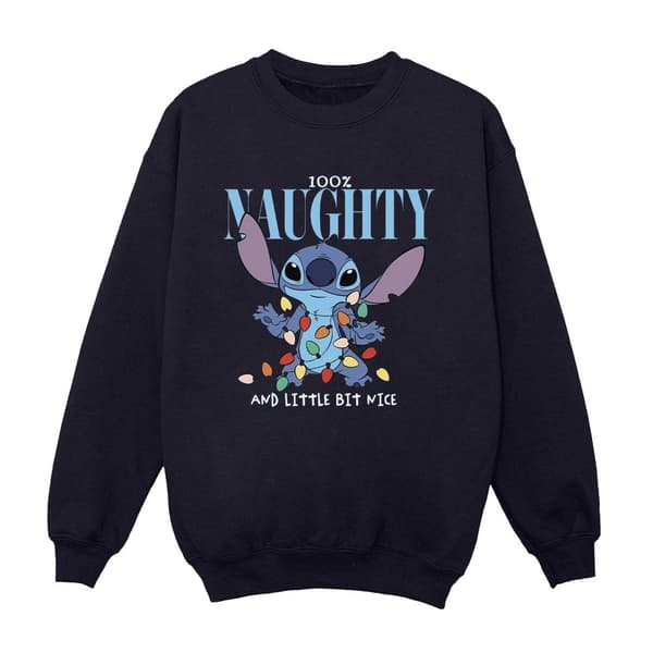 Disney Dam/Tjej Lilo & Stitch Naughty & Nice Sweatshirt