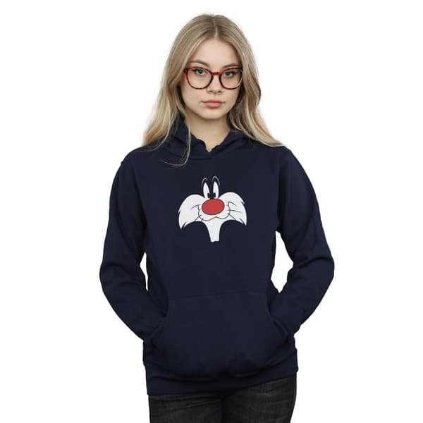 Looney Tunes Kvinnor/Damer Sylvester Big Face Hoodie