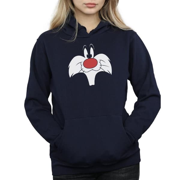 Looney Tunes Kvinnor/Damer Sylvester Big Face Hoodie