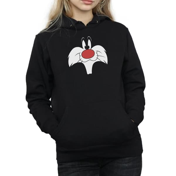 Looney Tunes Womens/Ladies Sylvester Big Face Hoodie