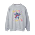 Miniatyrbillede 1 af 4: Disney Womens/Ladies Lilo & Stitch Merry Rainbow Sweatshirt