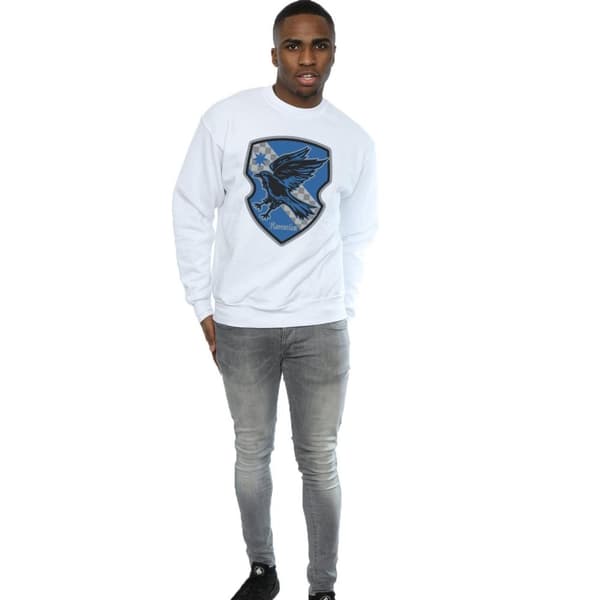 Harry Potter Mens Ravenclaw Crest Flat Sweatshirt