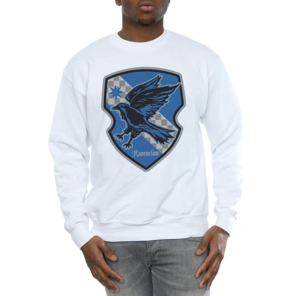 Harry Potter Mens Ravenclaw Crest Flat Sweatshirt