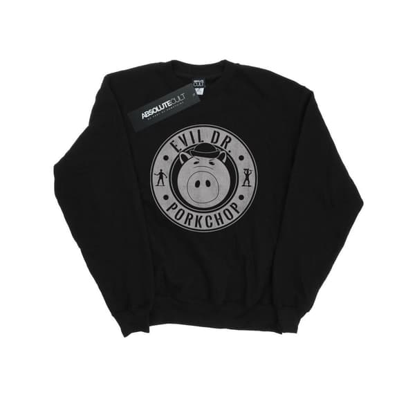 Disney Mens Toy Story Evil Dr Pork Chop Sweatshirt Black S
