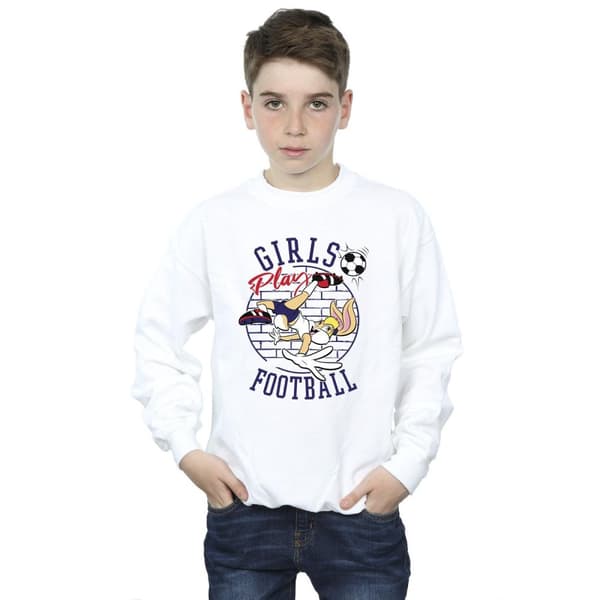 Looney Tunes Boys Lola Bunny Girls Play Football Sweatshirt