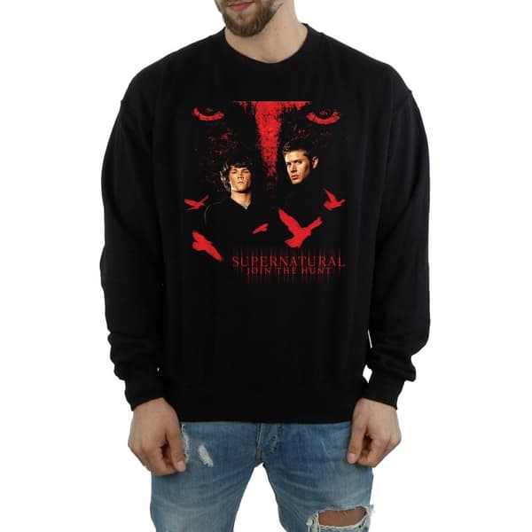 Supernatural Mens Crow Eyes Sweatshirt