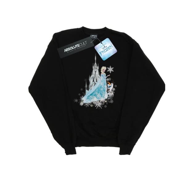 Disney Girls Frozen Elsa And Olaf Winter Magic Sweatshirt